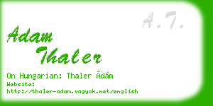 adam thaler business card