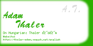 adam thaler business card